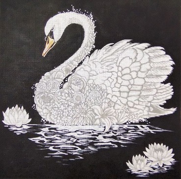click here to view larger image of Leni the Swan (hand painted canvases)