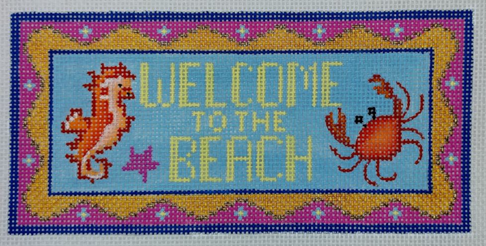 click here to view larger image of Welcome to the Beach (hand painted canvases)