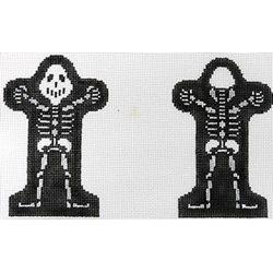 click here to view larger image of Two Sided Skeleton  (hand painted canvases)