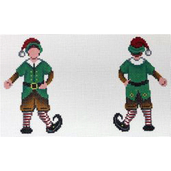 click here to view larger image of Two Sided Elf (hand painted canvases)