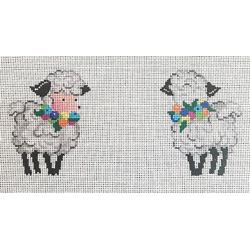 click here to view larger image of Two Sided Lamb (hand painted canvases)
