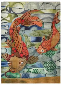 click here to view larger image of Koi (hand painted canvases)
