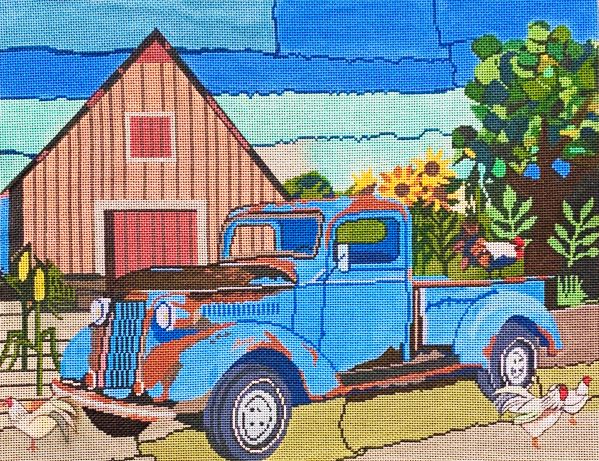 click here to view larger image of Brown Barn/Truck and More (hand painted canvases)
