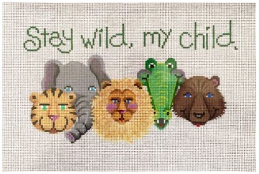 click here to view larger image of Stay Wild My Child (hand painted canvases)