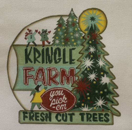 click here to view larger image of Kringle Farm (hand painted canvases)