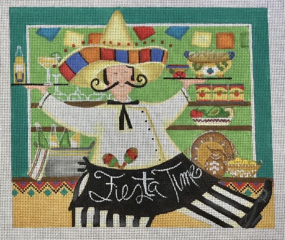 click here to view larger image of Fiesta Time (hand painted canvases)