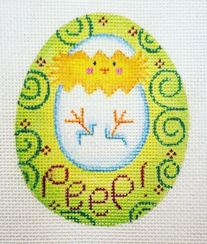 click here to view larger image of Peep Chick Egg (hand painted canvases)