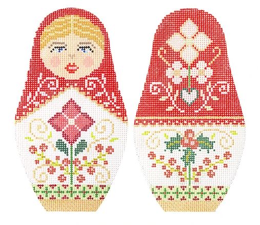 click here to view larger image of Christmas Russian Dolls - Large (hand painted canvases)