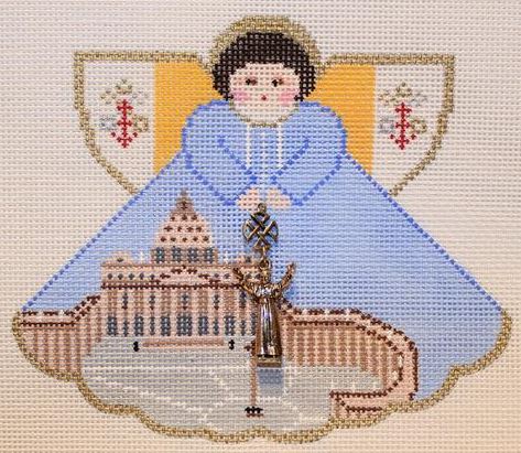 click here to view larger image of Travel Angel - Vatican City (hand painted canvases)