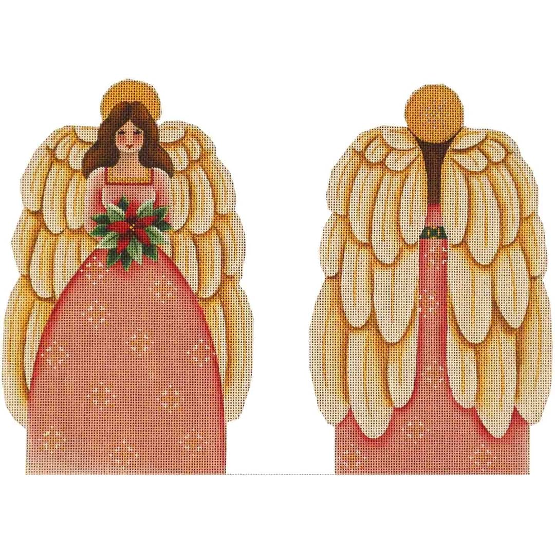 click here to view larger image of Mauve Angel Topper (hand painted canvases)