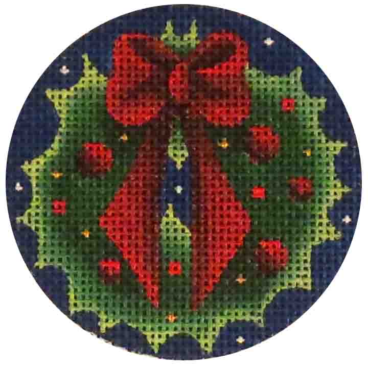 click here to view larger image of Berry Wreath (hand painted canvases)