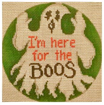 click here to view larger image of I'm Here for the Boos  (hand painted canvases)