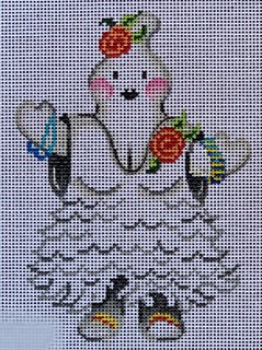 click here to view larger image of Ghost w/Ruffled Dress (hand painted canvases)