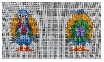 click here to view larger image of Two Sided Turkey  (hand painted canvases)