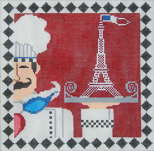 click here to view larger image of Paris Chef, The (hand painted canvases)