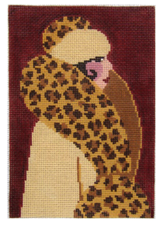 click here to view larger image of Leopard Fashionista (hand painted canvases)