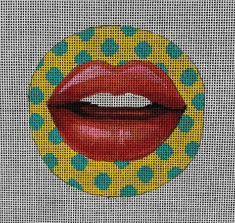 click here to view larger image of Lips (hand painted canvases)