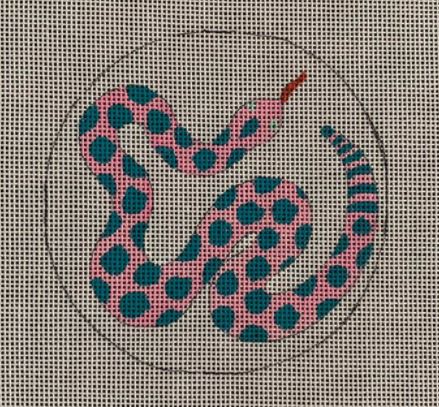 click here to view larger image of Pink Snake (hand painted canvases)