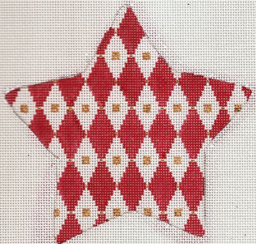 click here to view larger image of Star - Harlequin (hand painted canvases)