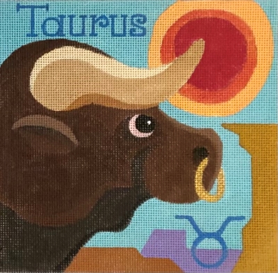 click here to view larger image of Zodiac Signs - Taurus  Astrology (hand painted canvases)
