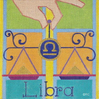 click here to view larger image of Zodiac Signs - Libra Astrology (hand painted canvases)