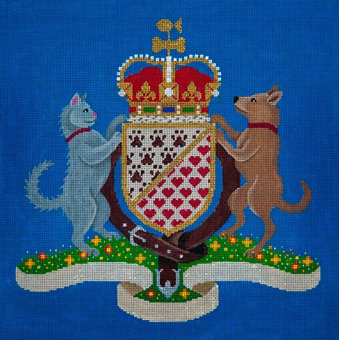 click here to view larger image of Pet Family Crest (hand painted canvases)