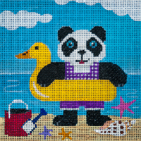 click here to view larger image of Panda Beach Bear/Duck (hand painted canvases)
