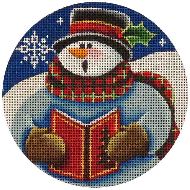 click here to view larger image of Blue Caroler (hand painted canvases)