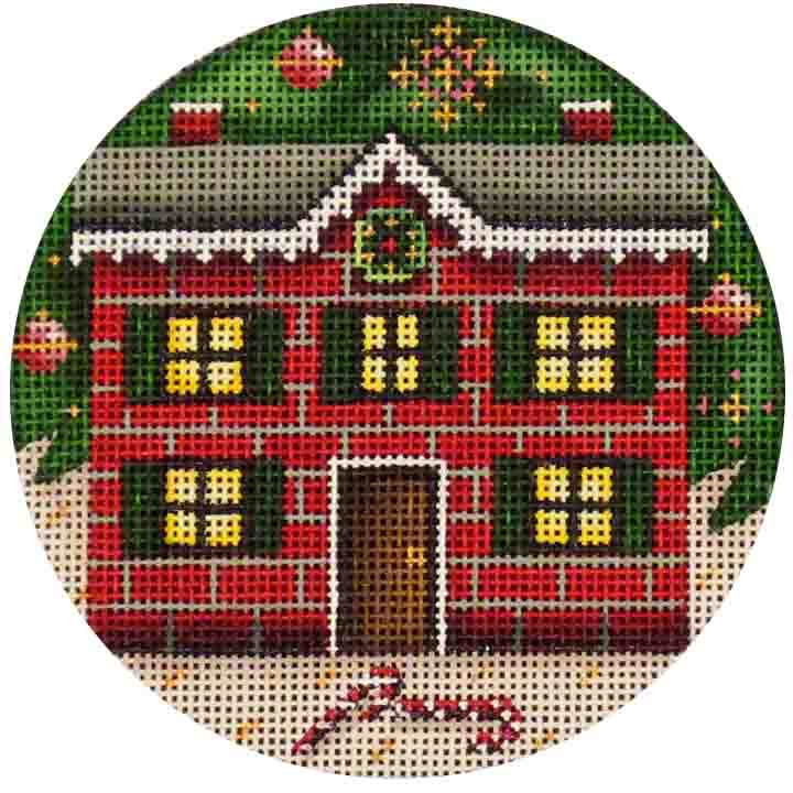 click here to view larger image of Christmas House (hand painted canvases)