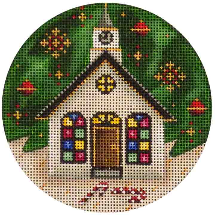 click here to view larger image of Church Ornament (hand painted canvases)