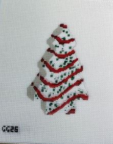 click here to view larger image of Christmas Tree Cake (hand painted canvases)