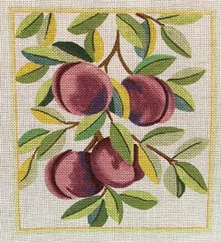 click here to view larger image of Plums (hand painted canvases)