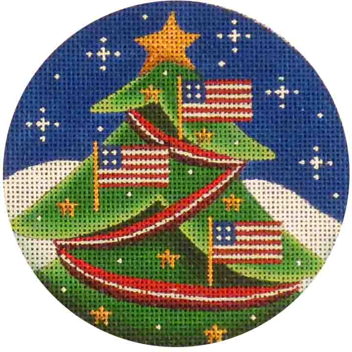 click here to view larger image of Flag Tree (hand painted canvases)