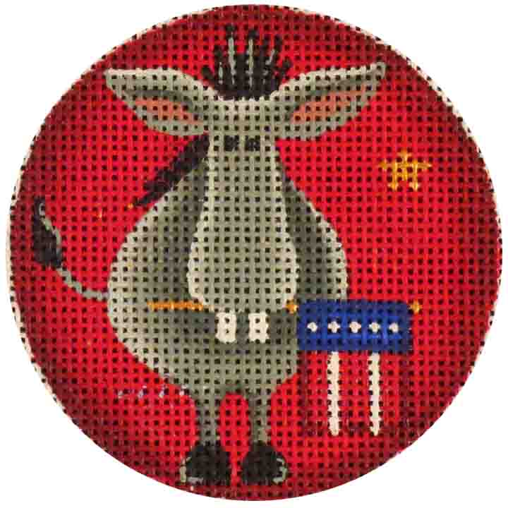 click here to view larger image of Patriotic Donkey (hand painted canvases)