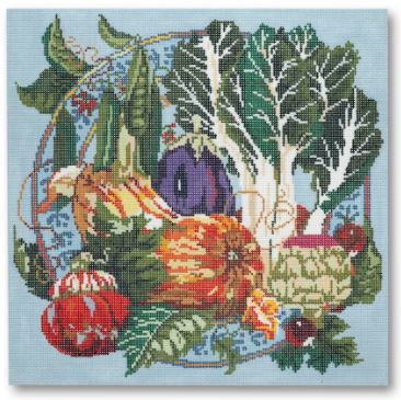 click here to view larger image of Vegetable Medley (hand painted canvases)