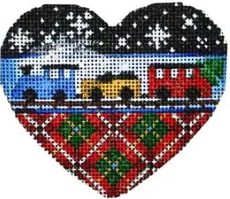 click here to view larger image of Train Heart (hand painted canvases)