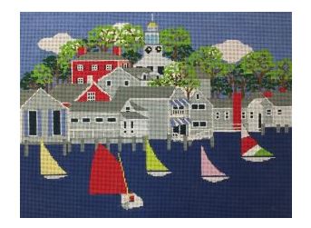 click here to view larger image of Nantucket Harbor (hand painted canvases)