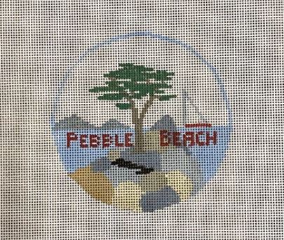 click here to view larger image of Pebble Beach (hand painted canvases)