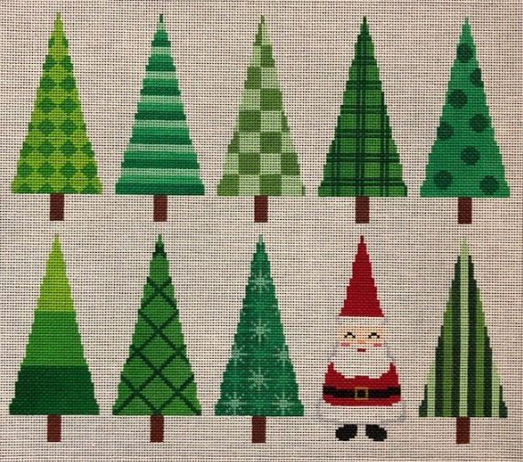 click here to view larger image of Christmas Trees (hand painted canvases)