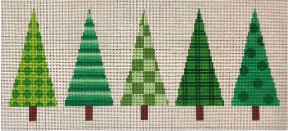click here to view larger image of Christmas Trees - Small (hand painted canvases)