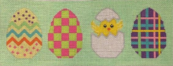 click here to view larger image of 3 Eggs 1 Chick (hand painted canvases)