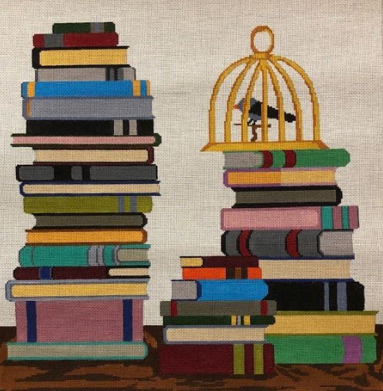 click here to view larger image of Books (hand painted canvases)