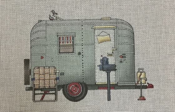 click here to view larger image of Vintage Avion Camper (hand painted canvases)