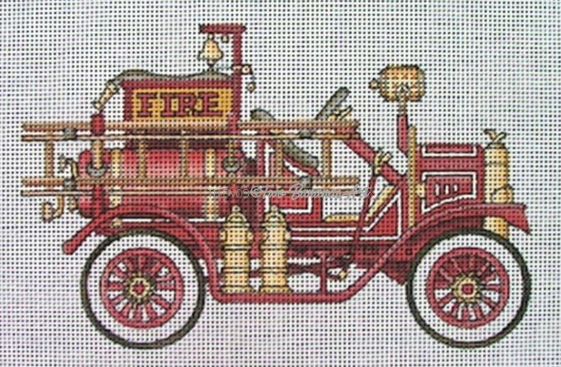 click here to view larger image of Model T Fire Truck (hand painted canvases)
