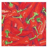 click here to view larger image of Farmers Market - Chili Peppers (hand painted canvases)