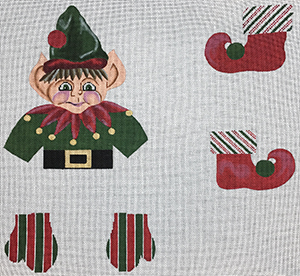 click here to view larger image of Elf (hand painted canvases)