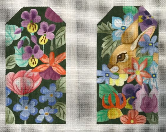 click here to view larger image of Bunny in Flowers (hand painted canvases)