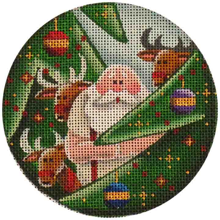click here to view larger image of Shivering Santa (hand painted canvases)