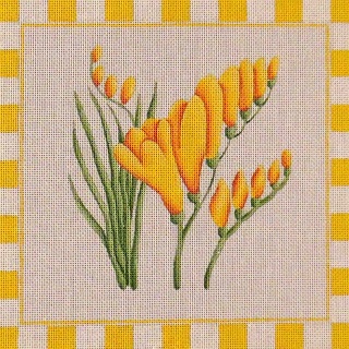 click here to view larger image of Yellow Freesia (hand painted canvases)