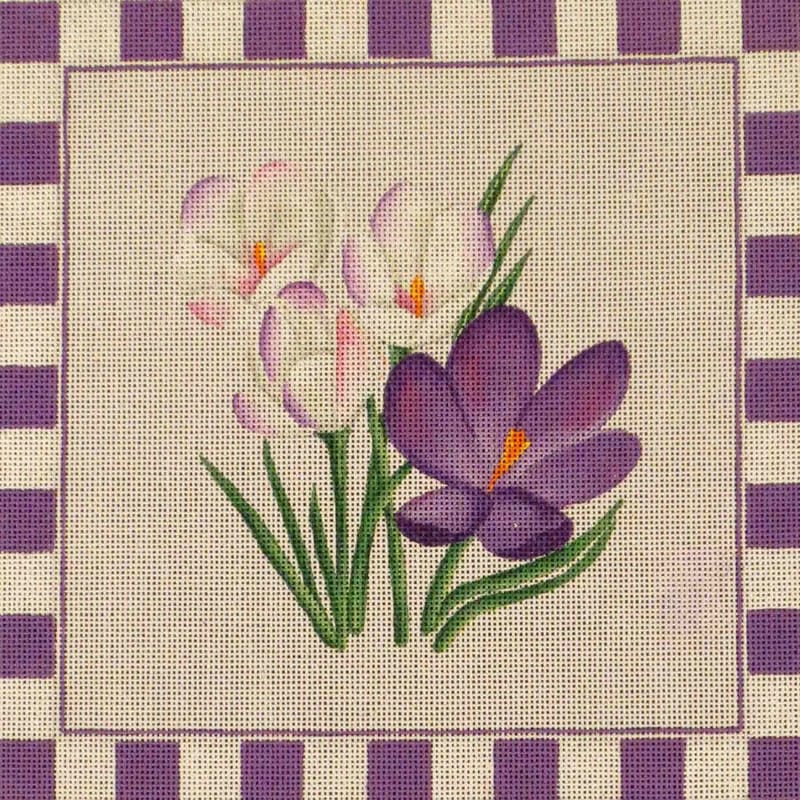click here to view larger image of Lavender Crocus (hand painted canvases)